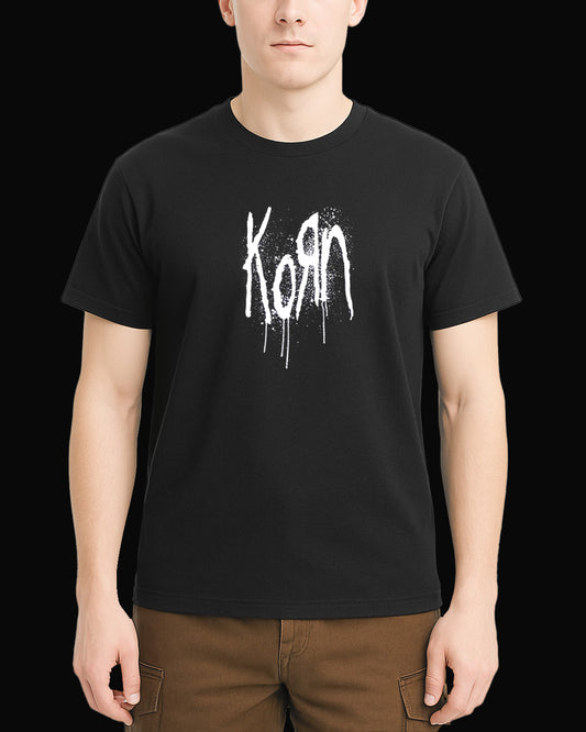 Korn Grup Logo Siyah Tişört V2