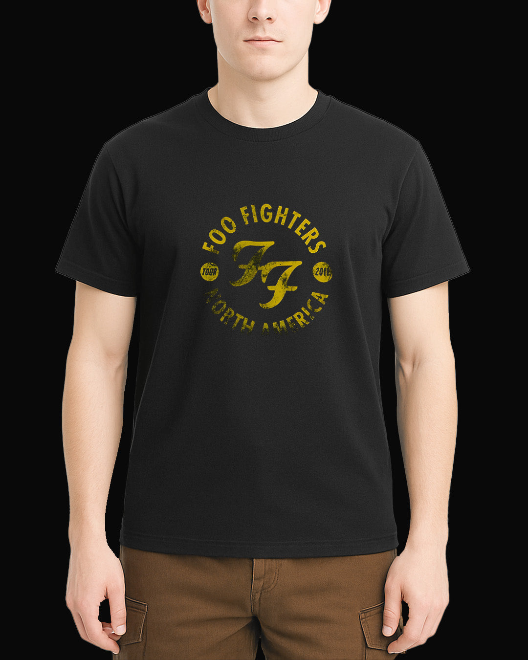 Foo Fighters F.F. Grup Logo Siyah Tişört