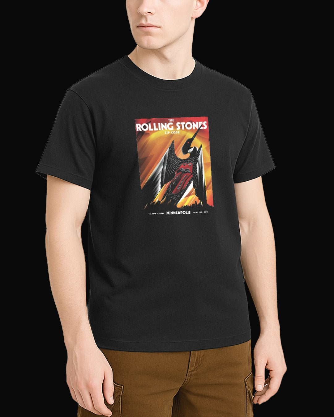 The Rolling Stones ZIP CODE Siyah Tişört