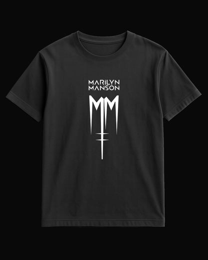 Marilyn Manson M.M. Siyah Tişört V2
