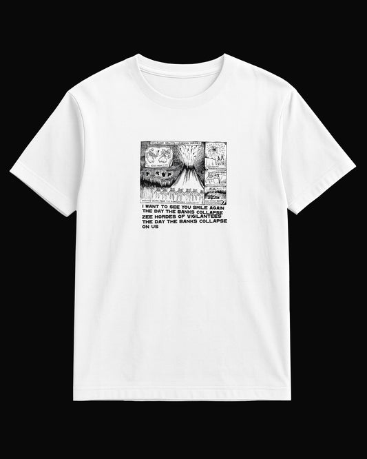 Radiohead Volcano Beyaz Tişört