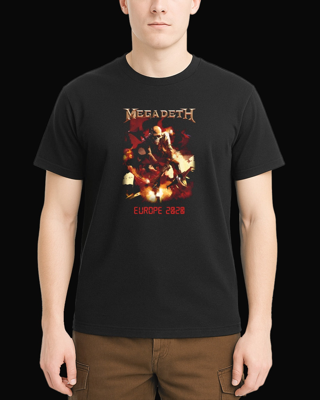 Megadeth Europe 2020 Siyah Tişört