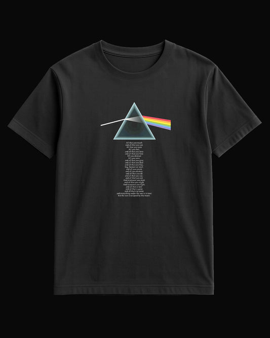 Pink Floyd Dark Side of the Moon Siyah Tişört V3