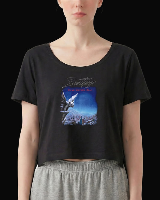 Savatage Madness Reign Europe 2025 Tour Siyah Kadın Tişört