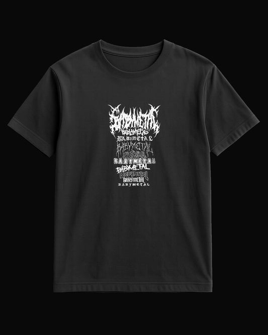 Babymetal Logo's of Grup Siyah Tişört