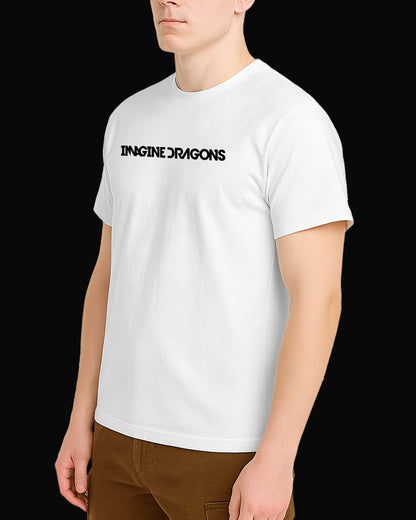 Imagine Dragons Grup Logo Beyaz Tişört V2
