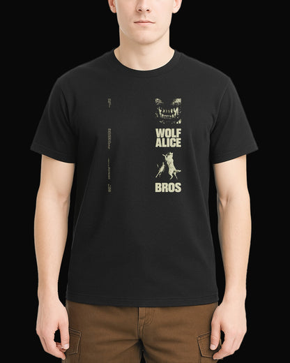Wolf Alice BROS Siyah Tişört