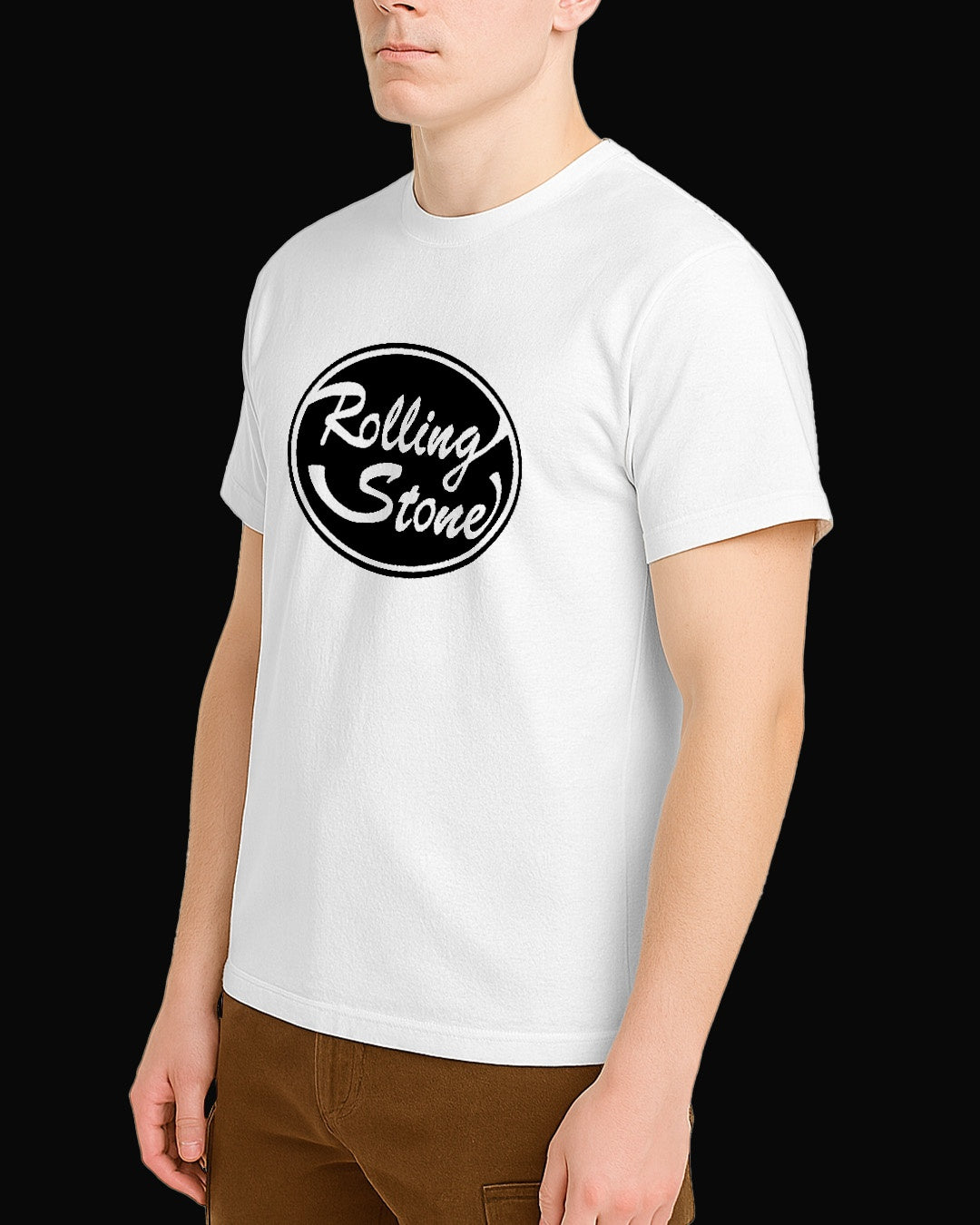 The Rolling Stones Grup Logo Beyaz Tişört