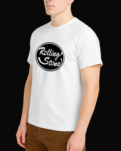 The Rolling Stones Grup Logo Beyaz Tişört