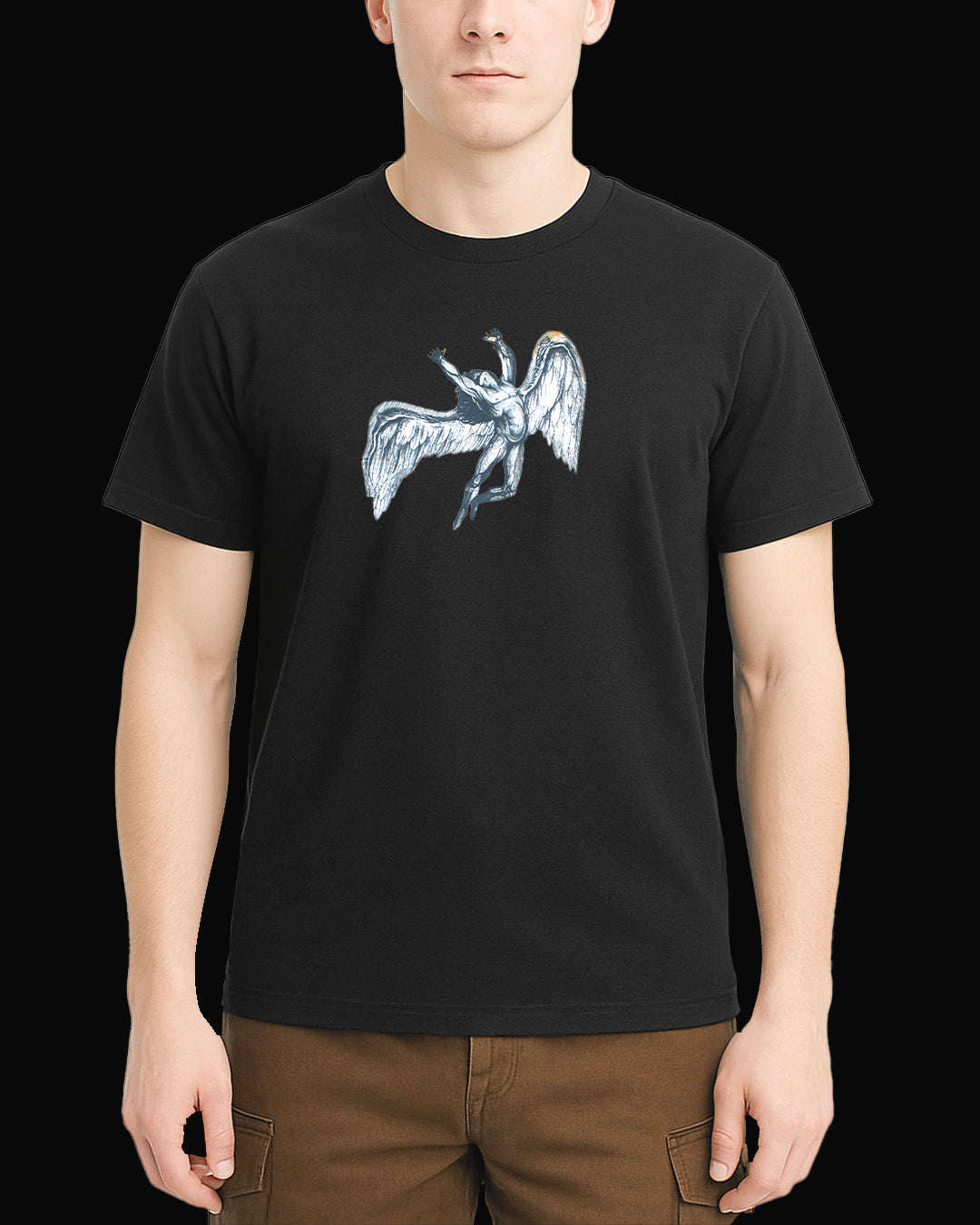 Led Zeppelin Fallen Angel Black T-Shirt