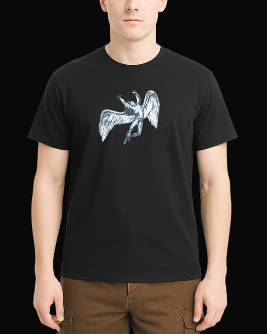 Led Zeppelin Fallen Angel Black T-Shirt