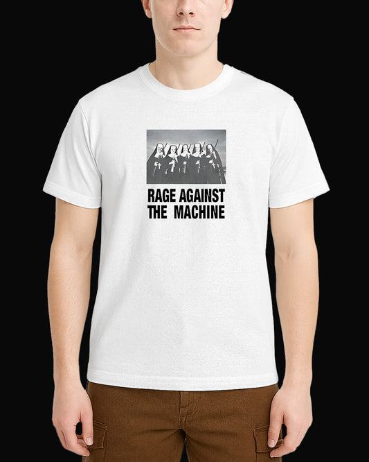 Rage Against The Machine Nun Beyaz Tişört
