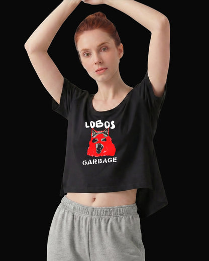 Garbage LOBOS Siyah Kadın Tişört