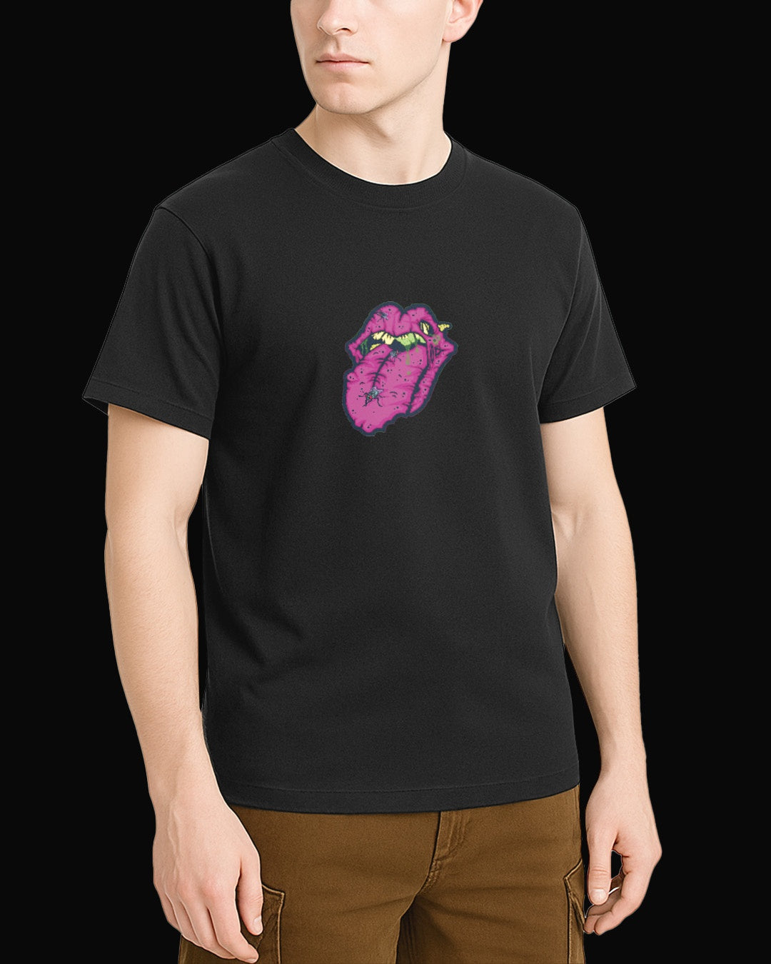The Rolling Stones Stinky Tongue Siyah Tişört