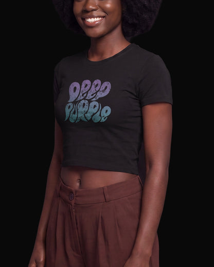 Deep Purple Grup Logo Siyah Baby Tee Tişört