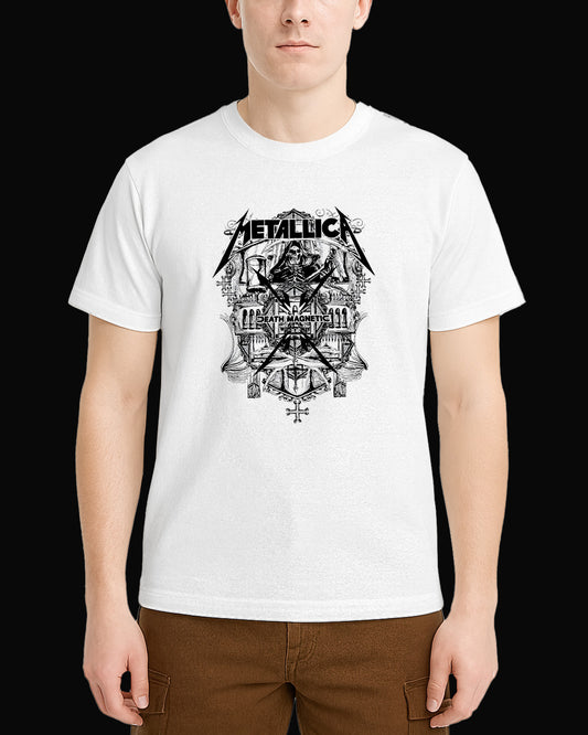 Metallica Death Magnetic Beyaz Tişört