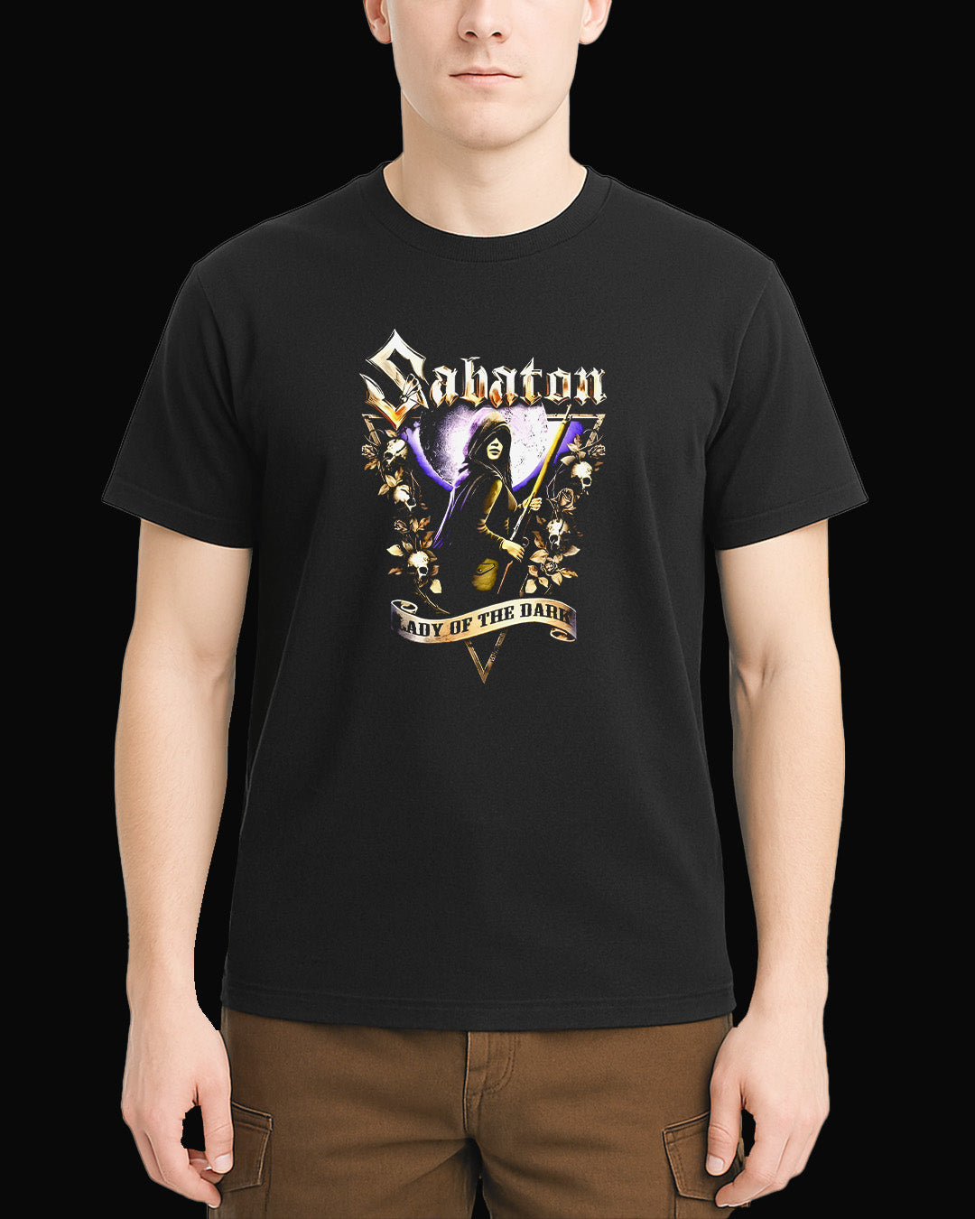 Sabaton Lady of the Dark Siyah Tişört