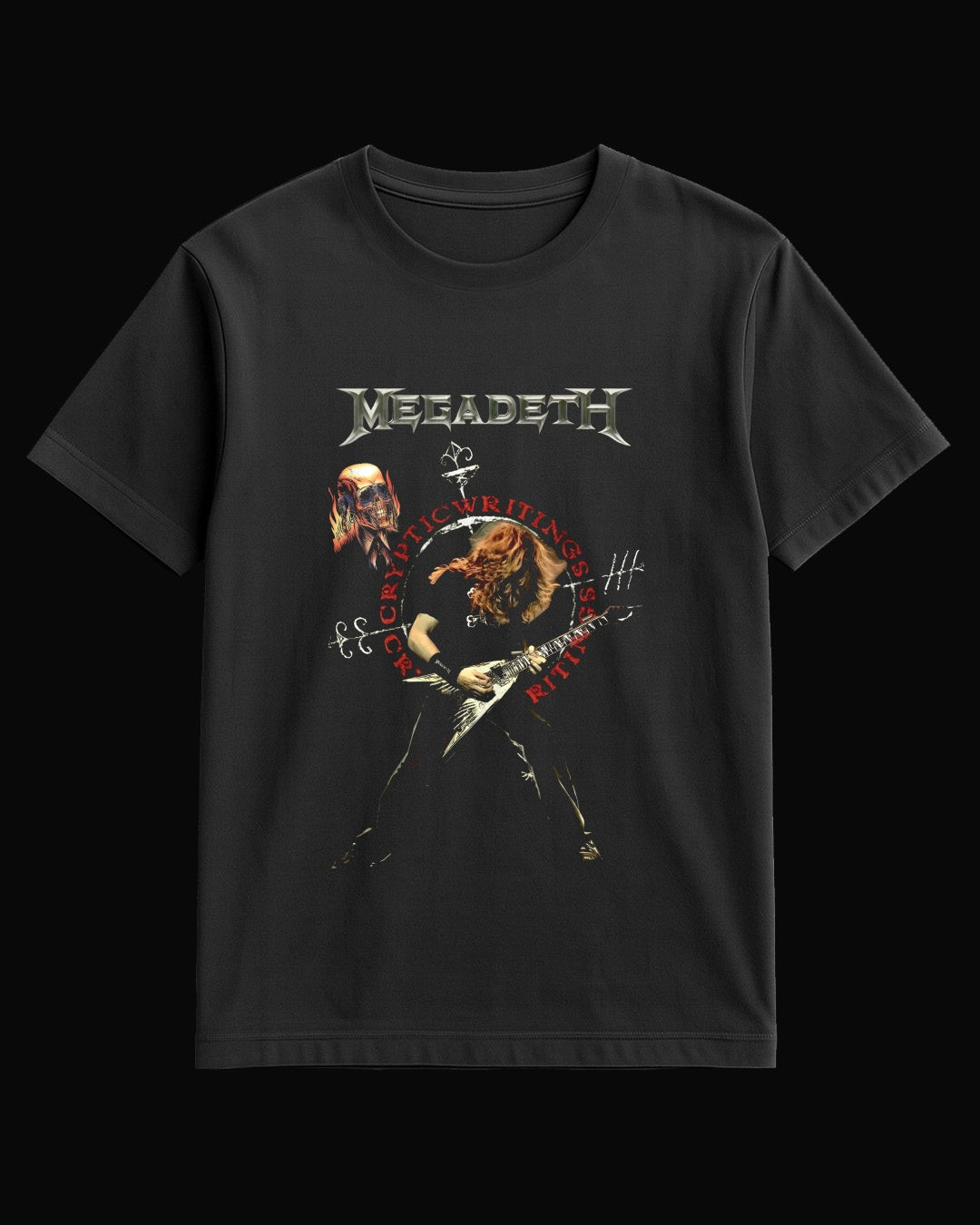 Megadeth Dave and Crypt Siyah Tişört
