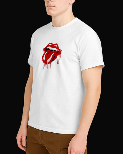 The Rolling Stones Melted Tongue Beyaz Tişört