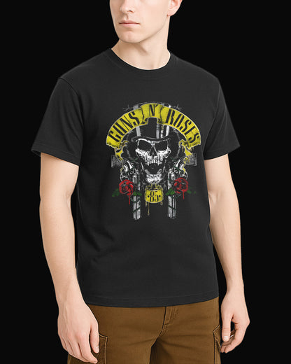 Guns N' Roses Kurukafa Siyah Tişört