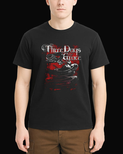 Three Days Grace Food Chain Siyah Tişört