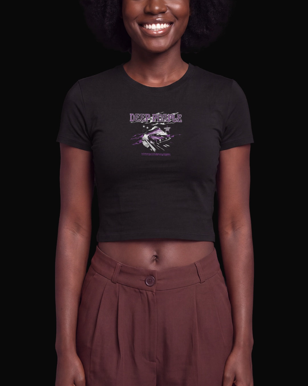 Deep Purple Highway Star Siyah Baby Tee Tişört