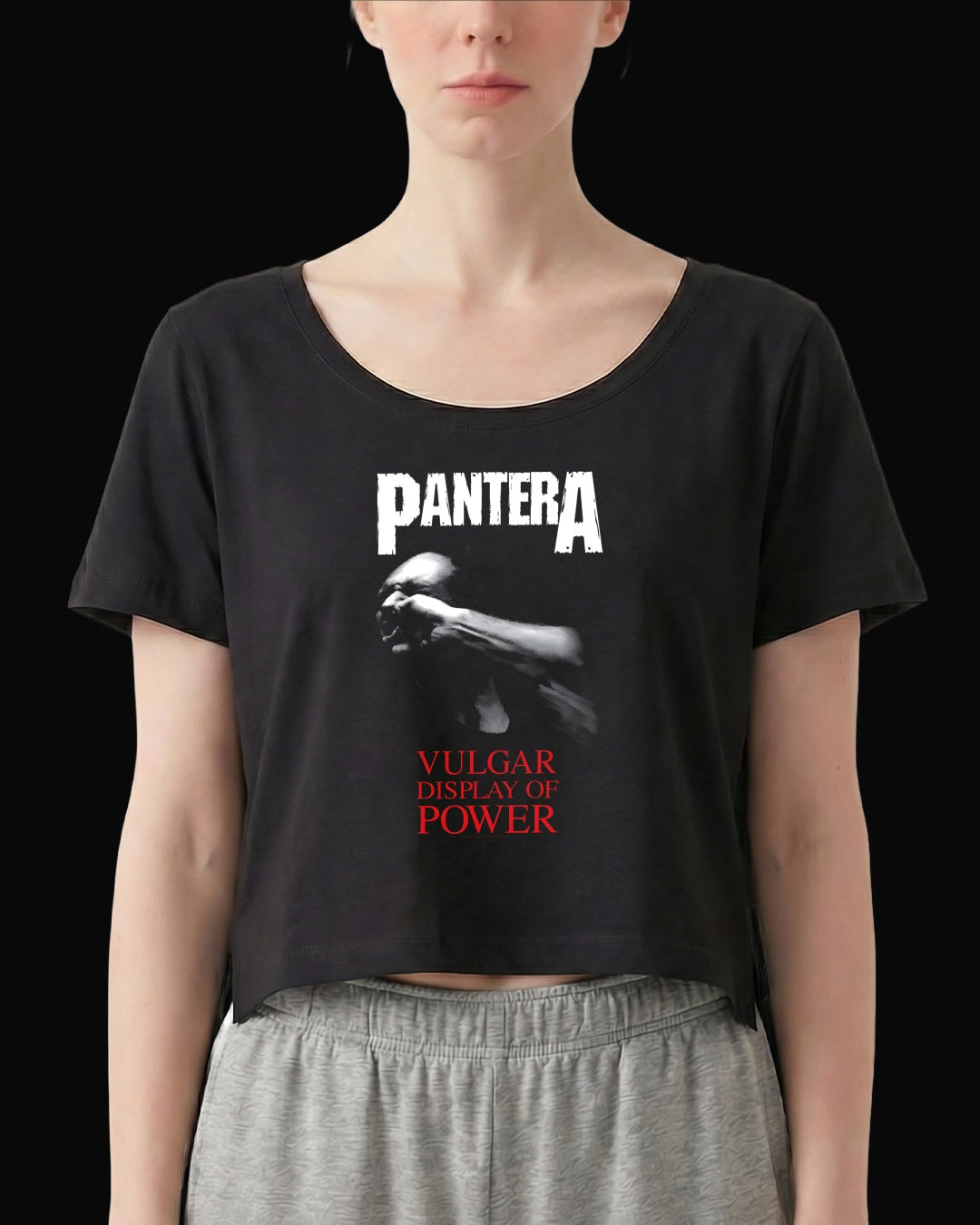 Pantera Vulgar Display of Power Siyah Kadın Tişört