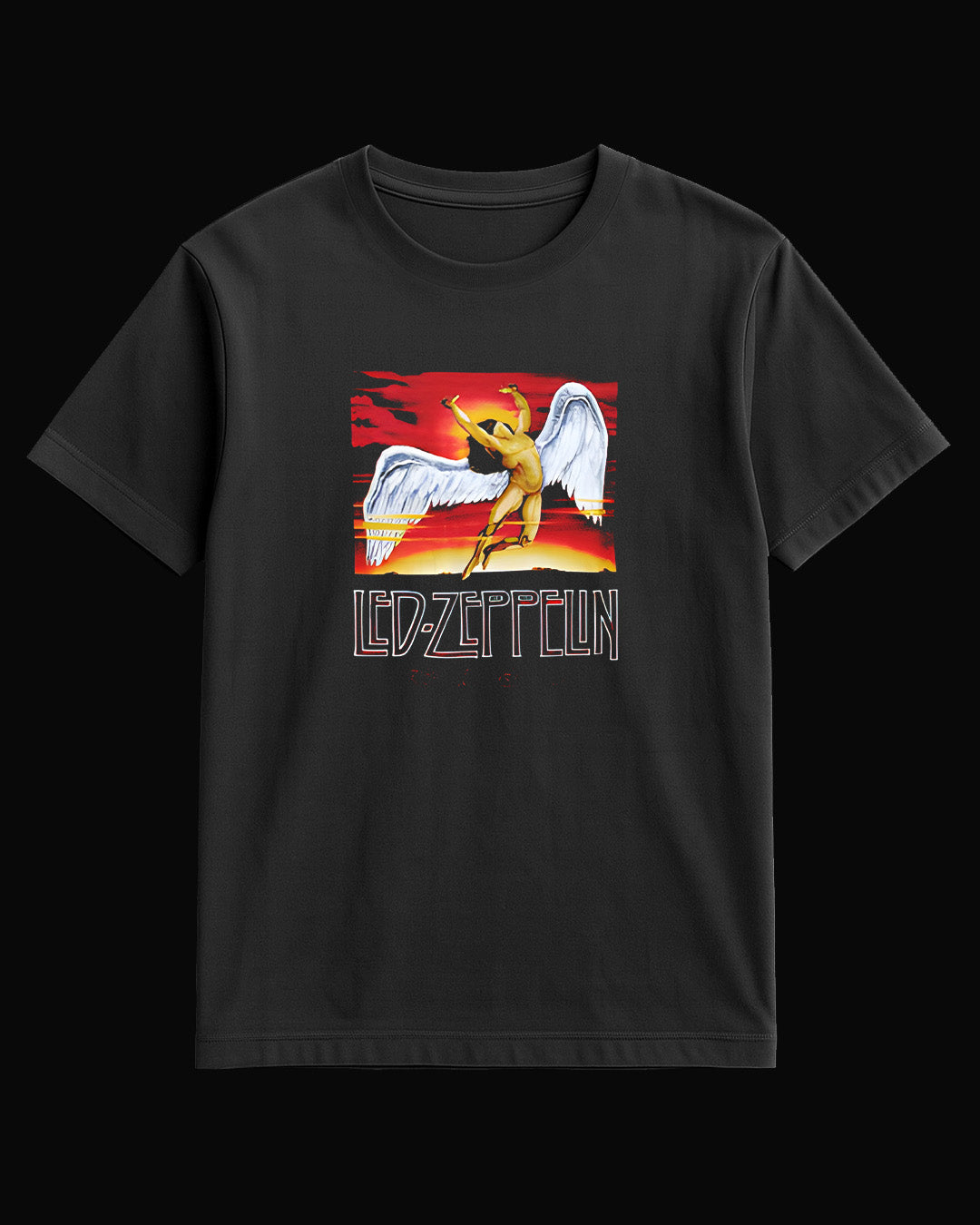 Led Zeppelin An Angel Siyah Tişört