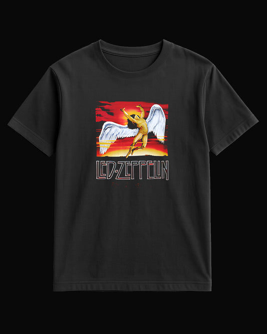 Led Zeppelin An Angel Black T-Shirt