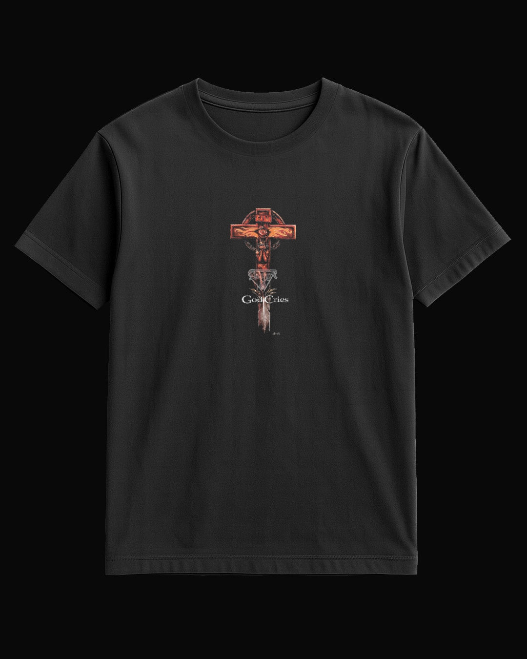 Asphyx God Cries Black T-Shirt