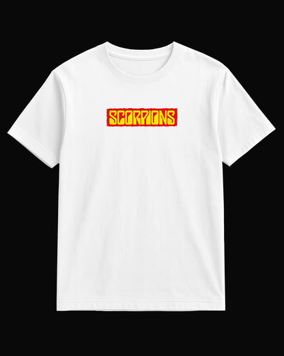 Scorpions Grup Logo-2 Beyaz Tişört