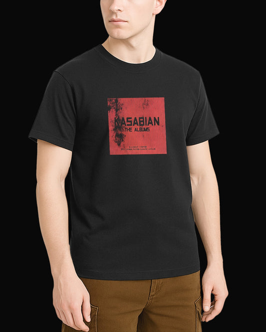 Kasabian THE ALBUMS Logo Siyah Tişört V2