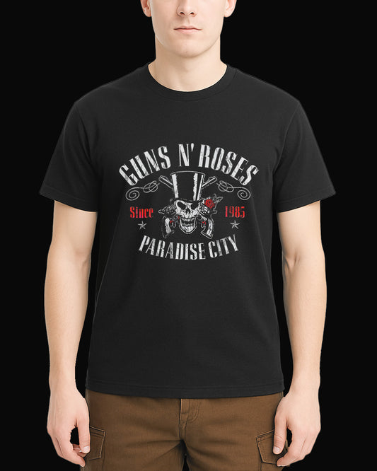 Guns N' Roses Paradise City Siyah Tişört V2