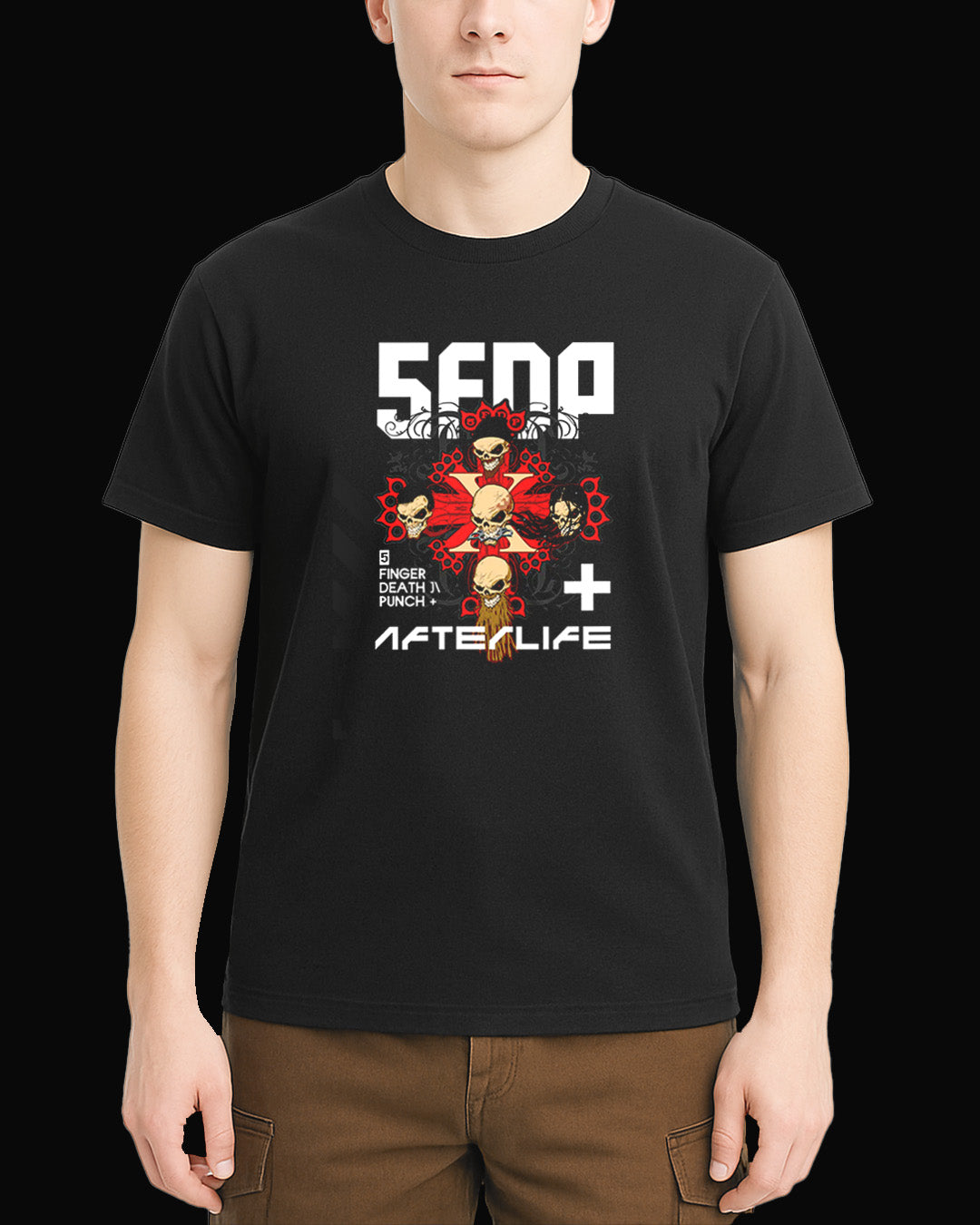 Five Finger Death Punch AfterLife Siyah Tişört V2