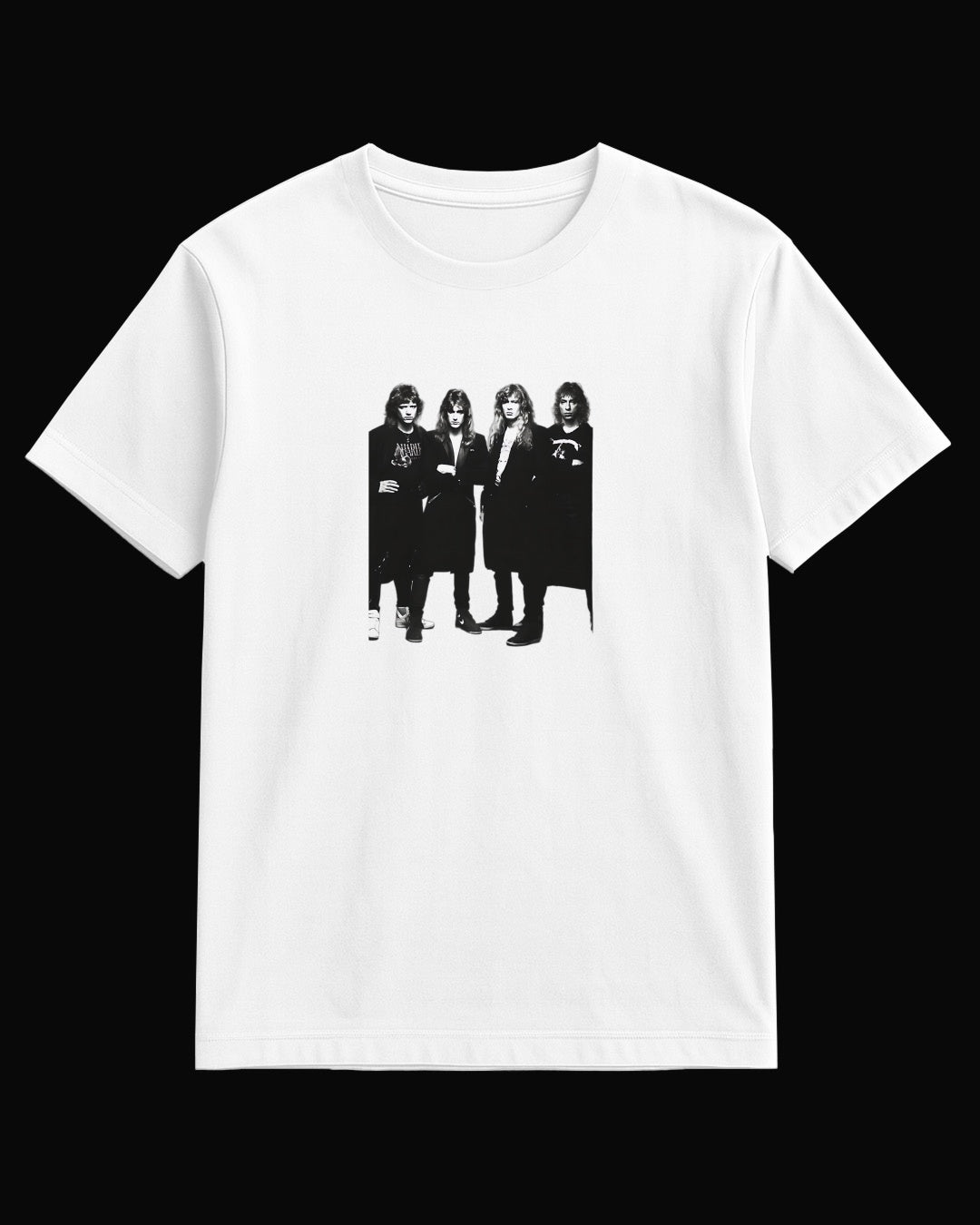 Megadeth Grup Üyeleri Beyaz Kadın Tişört