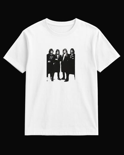 Megadeth Grup Üyeleri Beyaz Kadın Tişört