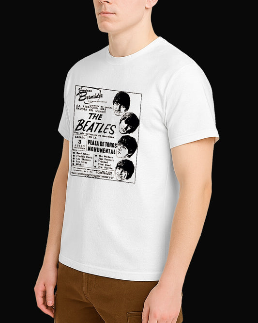 The Beatles Plaza De Toros Concert Beyaz Tişört
