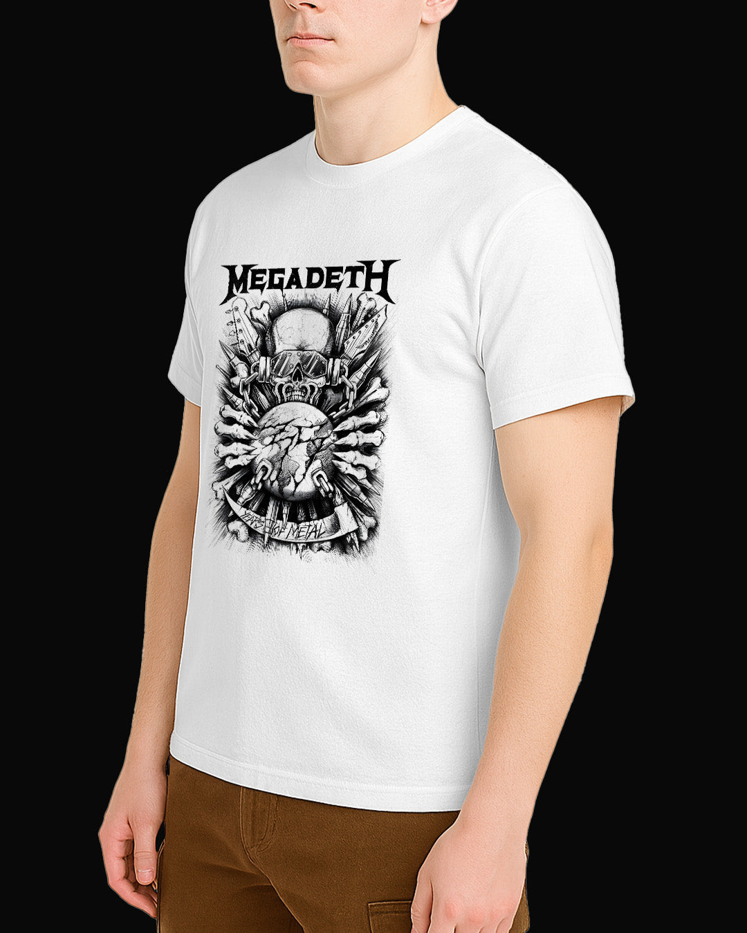 Megadeth Years Of Metal Beyaz Tişört