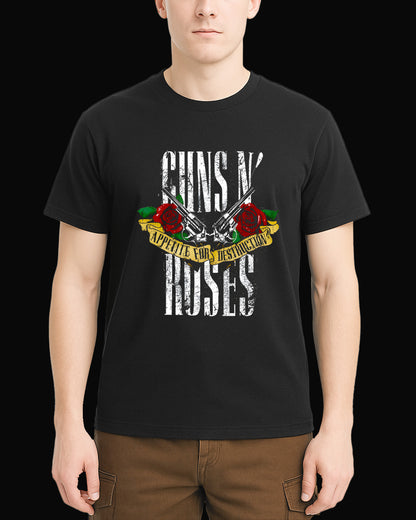 Guns N' Roses Appetite For Destruction-2 Black T-Shirt