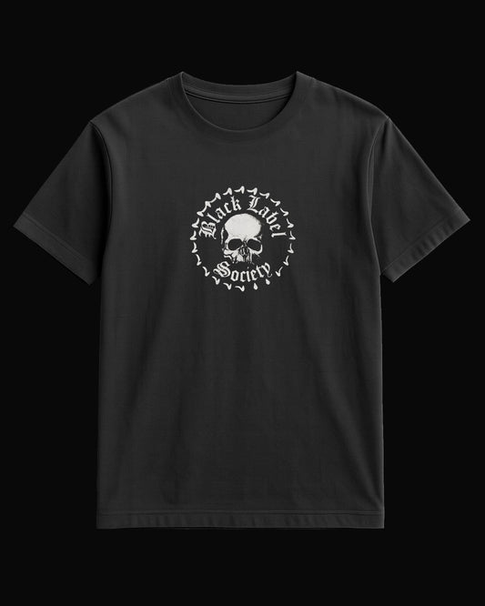 Black Label Society Skull Logo Siyah Tişört