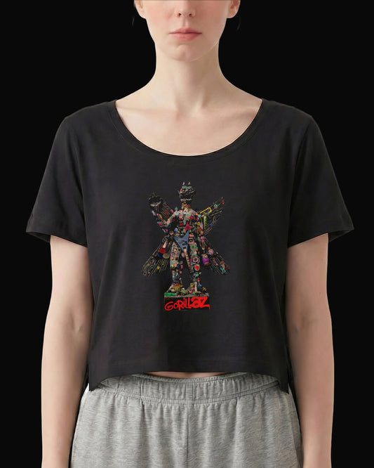 Gorillaz Ascension Siyah Kadın Tişört