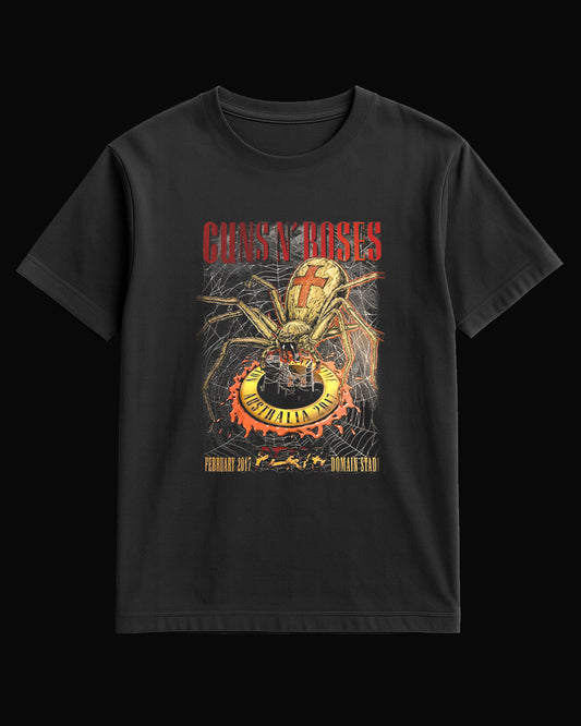 Guns N' Roses Spider Bullet Black T-Shirt