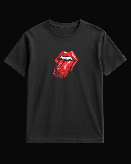 The Rolling Stones Diamond Tongue Siyah Tişört