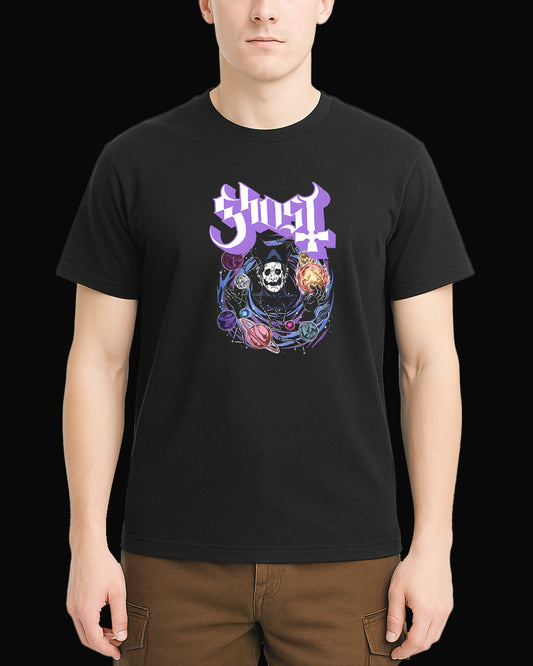 Ghost il universo Siyah Tişört