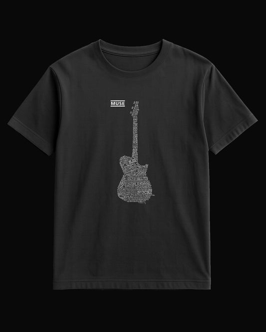 Muse The Guitar Siyah Tişört