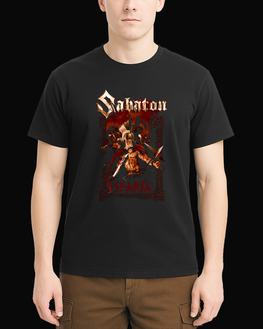 Sabaton Sparta Siyah Tişört