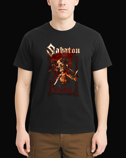 Sabaton Sparta Siyah Tişört