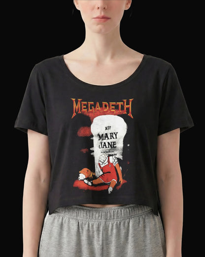 Megadeth RIP Mary Jane Siyah Kadın Tişört