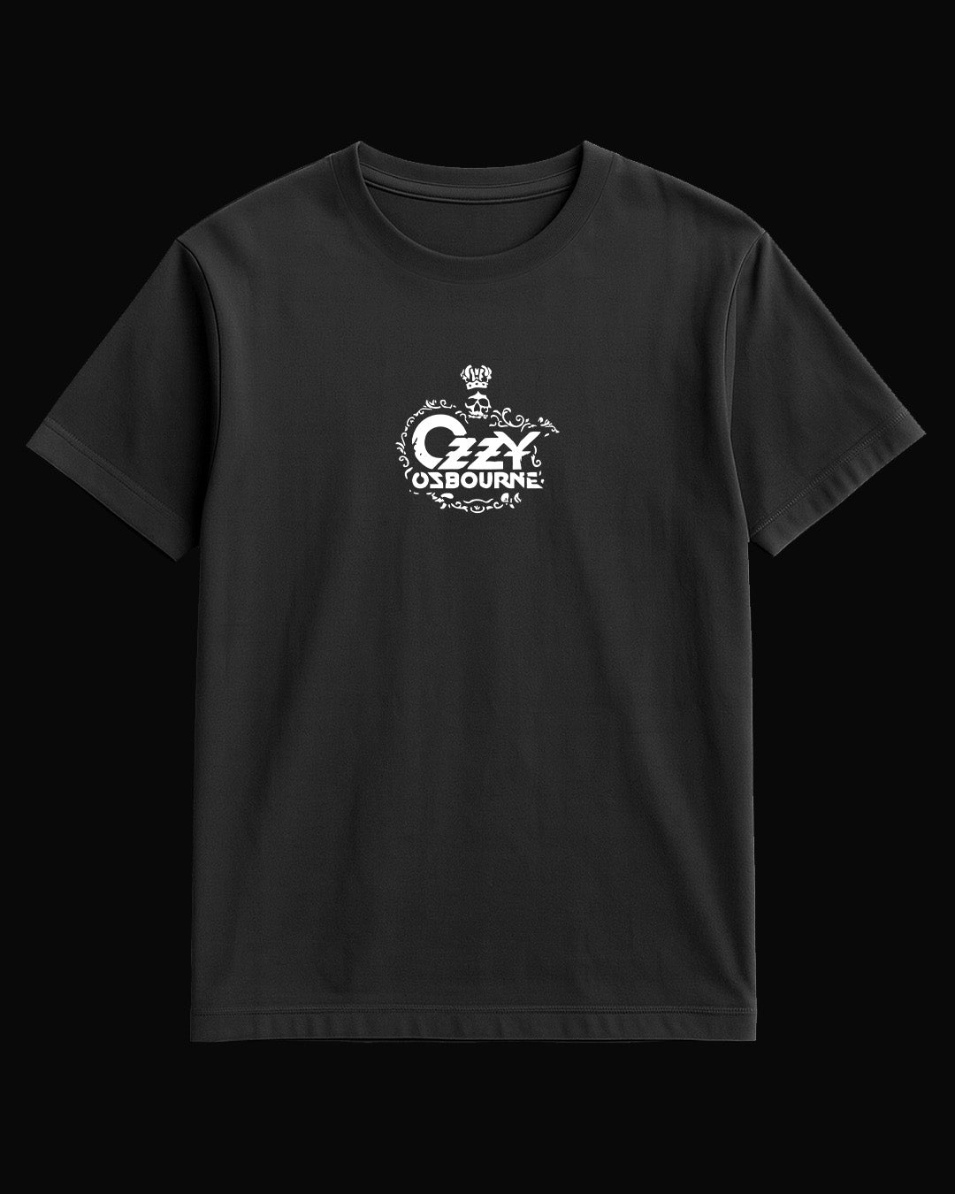 Ozzy Osbourne Crown of the Skull  Siyah Tişört
