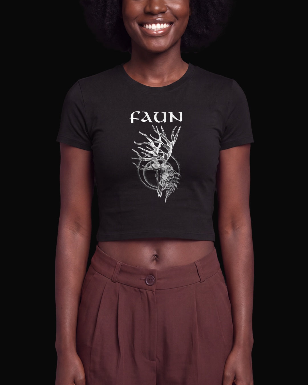 Faun ELK Siyah Baby Tee Tişört